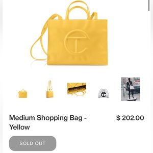 TELFAR Medium Shopping Bag - Yellow